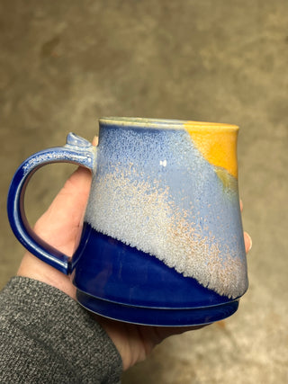 Blue and Gold Small Mug
