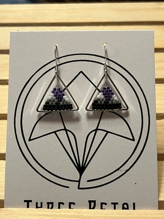 Beaded Mountain Earrings Small