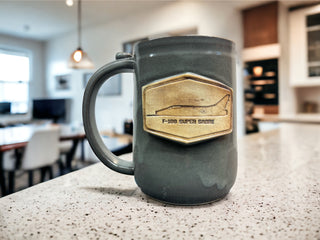 F-100 Super Sabre Mug-Three Petal Pottery