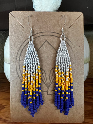 Earrings-Three Petal Pottery