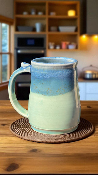 Blue and Green Mug
