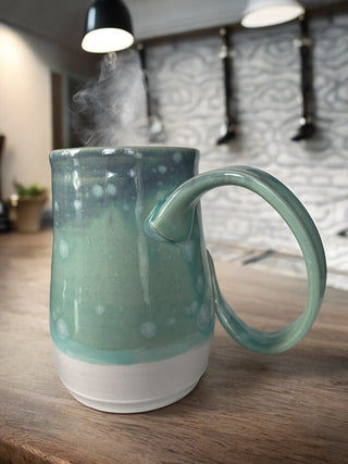 Seafoam Drift fancy handle Mug