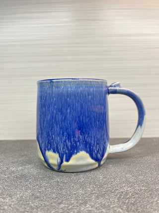 Blue & White Mug-Three Petal Pottery