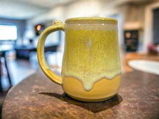 Yellow Mug-Three Petal Pottery