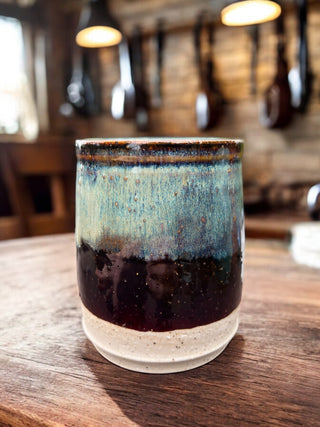 Brown and Blue Cup