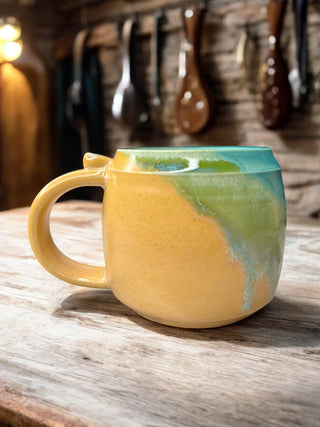 Yellow & Turquoise Mug