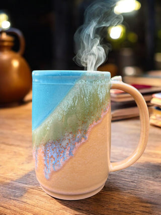 Yellow & Turquoise Mug