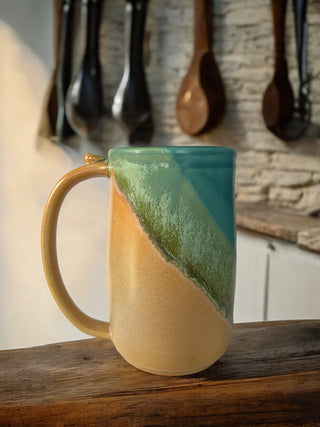 Yellow & Turquoise Mug