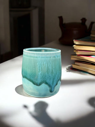 Green and Turquoise Cup