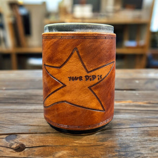 “Your Did It” leather wrapped mug