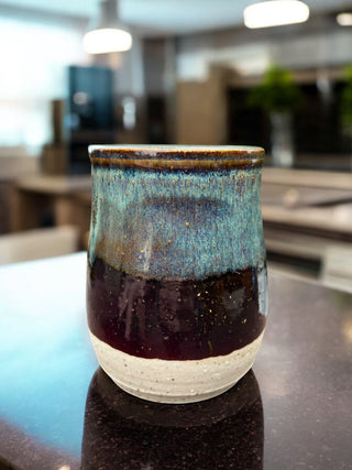 Brown and Blue Cup