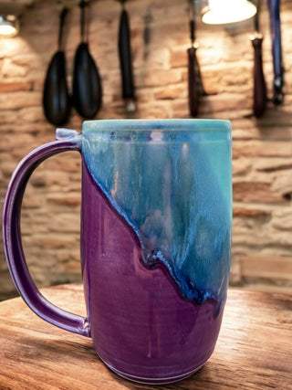 Turquoise & Purple Large Mug