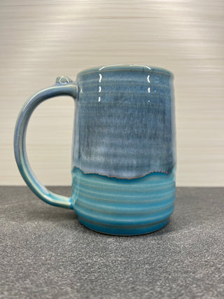 Blue Mug-Three Petal Pottery