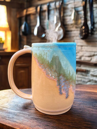 Yellow & Turquoise Mug