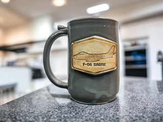 F-86 Sabre mug-Three Petal Pottery
